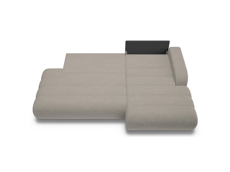 Selsey arione - canapé d'angle convertible - 283 cm - chenille gris clair Arione - Conforama D