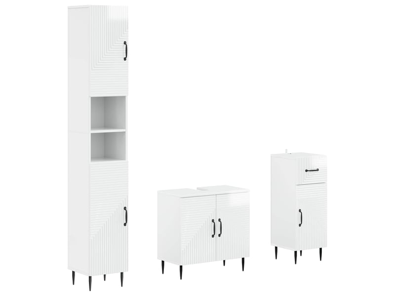  Ensemble de meuble de salle de bain 3 pièces haarlem cf63439  - Conforama A