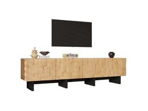 Meuble tv coloris naturel 38.5 cm <strong>HAVRYA</strong> <strong></strong>