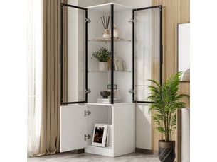 Vitrine coloris blanc <strong></strong> <strong>Qualité haut de gamme</strong> - 40 cmx160 cm