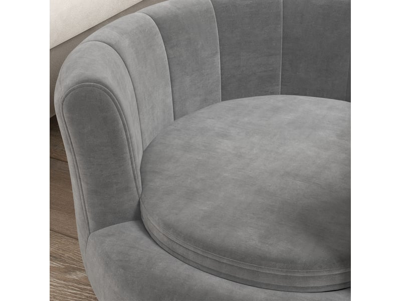  Canapé pour votre petit compagnon gris en tissu lavable, dossier enveloppant, coussin en mousse et pieds en bois, jusqu'à 4,5 kg  - Conforama E