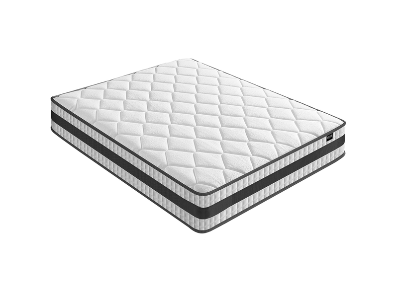  Matelas hybride 75x172 cm inre, épaisseur 25cm, ressorts ensachés et mousse à mémoire de forme, moyenne ferme, 7 zones de confort, respirant et confort  - Conforama A