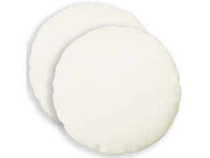 Lot de 2 coussins avec oreiller, coussins décoratifs heerlen blanc tissu cf50163