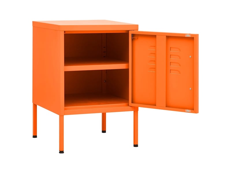  Table de chevet - cabinet de chevet - table de nuit rose 35x35x51 cm acier  - Conforama C