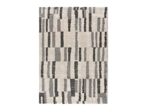 Tapis atticgo enya rectangulaire ethnique, coloris plata