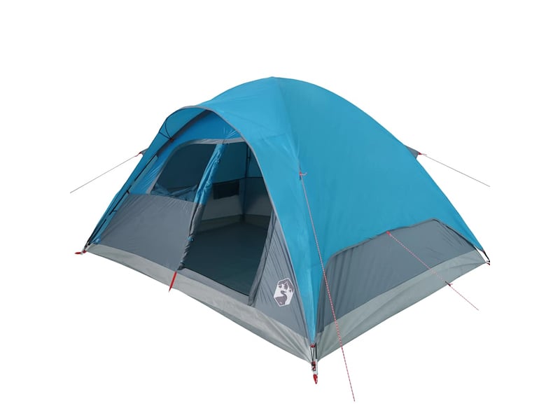 Tente de camping, tente familiale à dôme 6 personnes bleu imperméable shl31275 - Conforama E
