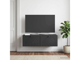 Meuble tv coloris noir 99 cm <strong></strong>  <strong></strong>