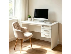 Bureau enfant 120 cm coloris blanc