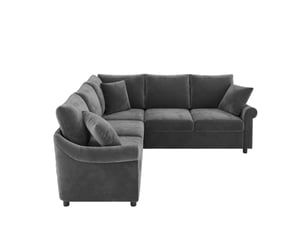 Canapé d'angle réversible fixe <strong></strong> <strong>ABC</strong> 5 places Tissu 