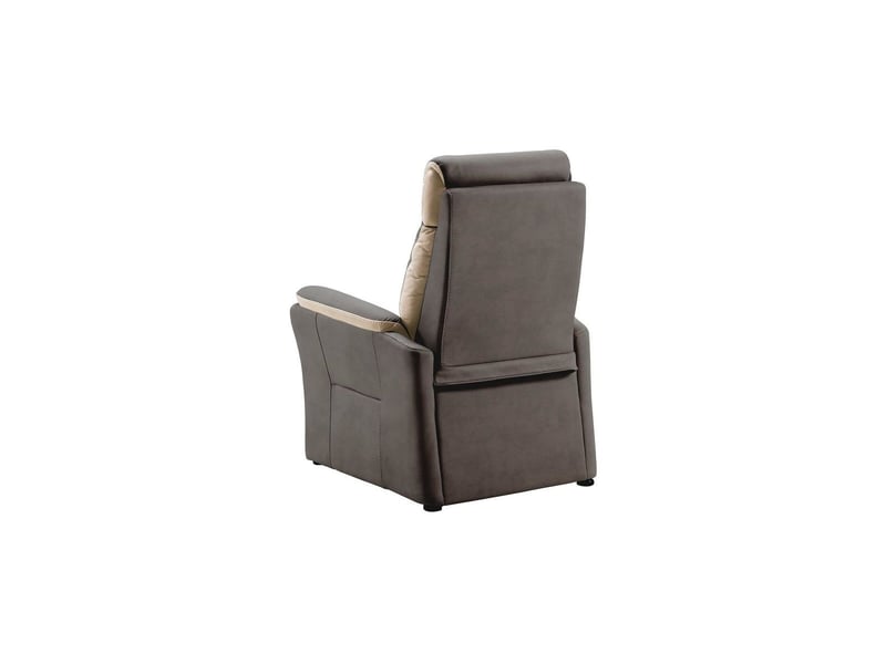  Fauteuil relax électrique new nobuck gris foncé et beige - odeon ODEON - Conforama C