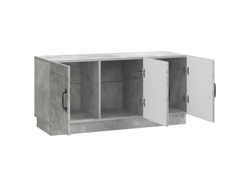  Meuble tv - banc tv - meuble de rangement gris béton 99 x 34,5 x 47 cm bois d'ingénierie  - Conforama E