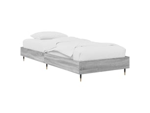 Lit simple 80x200 cm    coloris gris