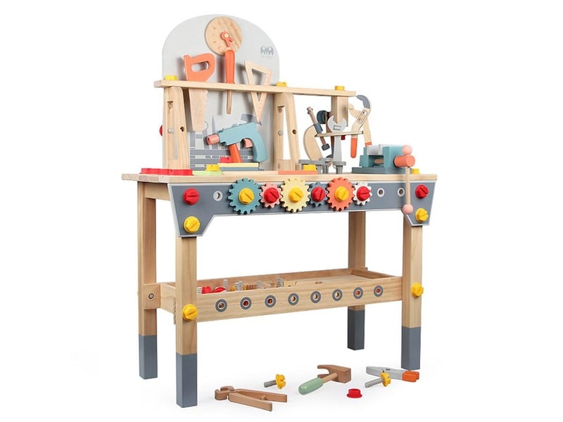  Établi en bois avec accessoires - jeu dimitation - 88 cm GTK454 - Conforama A