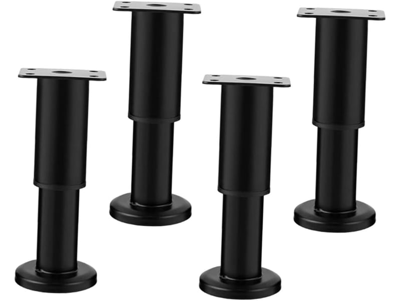  4pièces meubles réglables pour tables basses lits ou commodes supports de canapés interchangeables avec base plate pour stabilité  - Conforama A