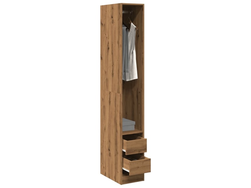  Garde-robe, armoire de rangement chêne artisanal 30x50x200 cm bois d'ingénierie shl48980  - Conforama B
