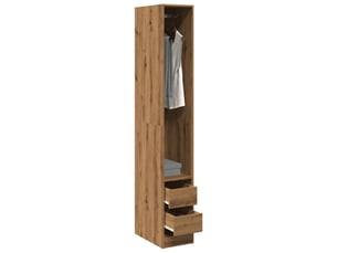 Garde-robe, armoire de rangement chêne artisanal 30x50x200 cm bois d'ingénierie shl48980