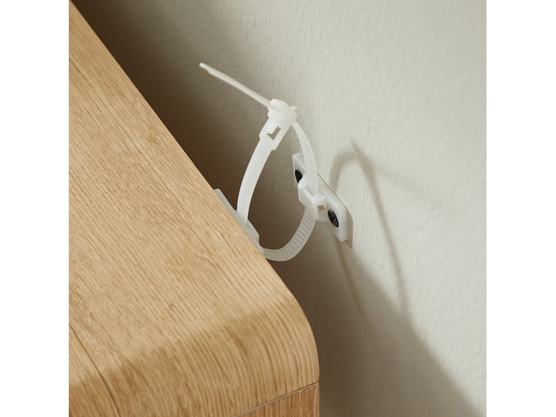  Console d'entrée 150x35x85 cm 2 tiroirs panneau de particules mdf chêne clair  - Conforama D