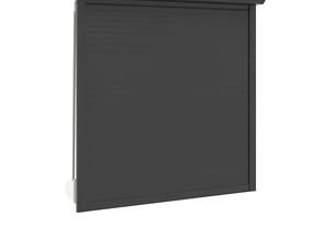 Store enrouleur, store roulant anthracite 130 x 140 cm aluminium et polyuréthane cf47237