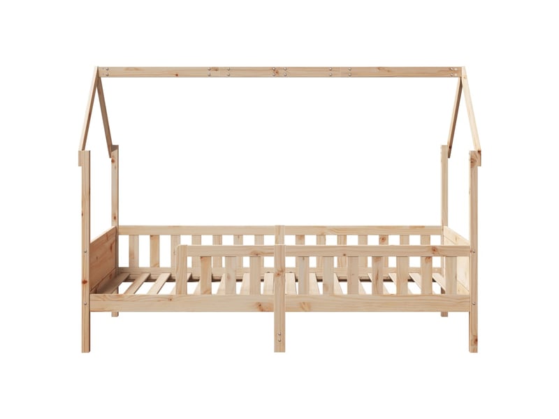  Cadre de lit d'enfants - lit jeune forme de maison sans matelas pin  - Conforama D