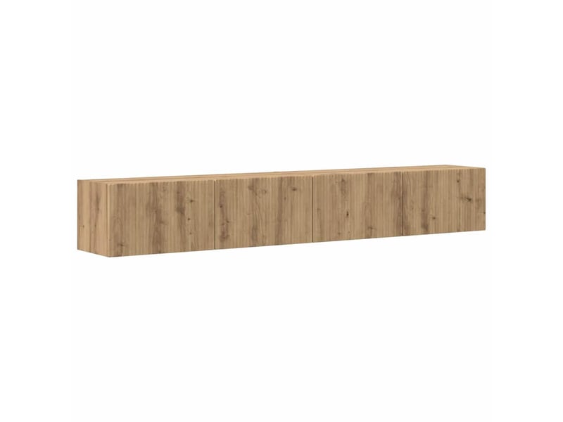 Meuble tv mural 2 pcs chêne artisan bois d'ingénierie - Conforama A