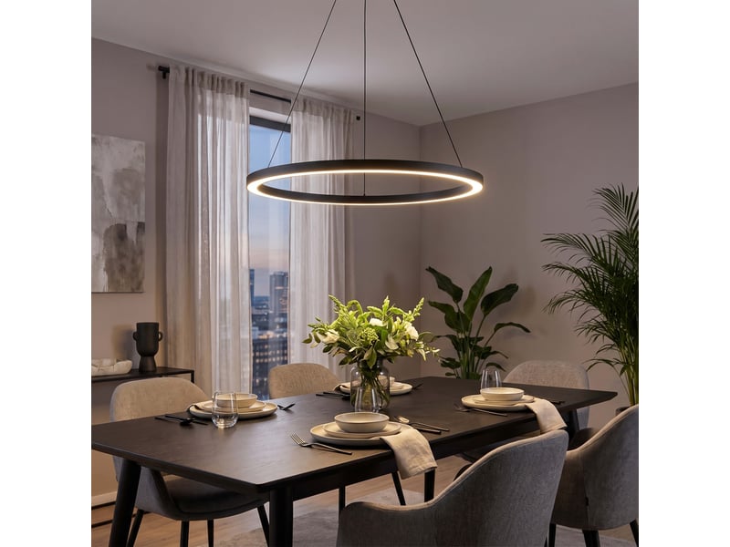 Suspension Métal 120 cm noir SVEA - Conforama Y