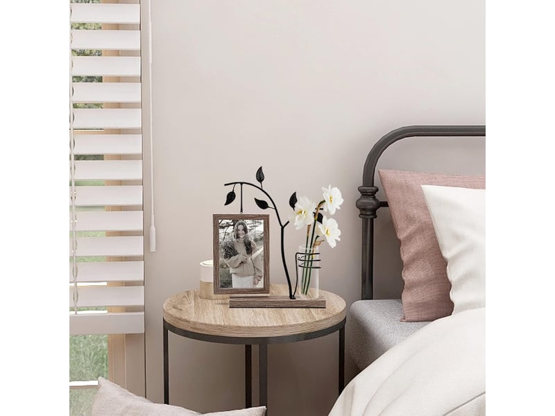  Cadre photo en bois personnalisé avec vase en verre double face – 23x29.8cm  - Conforama C