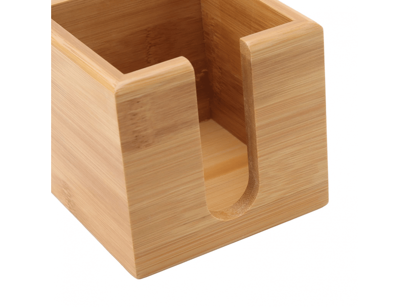  Boîte à mouchoirs texturée en bois pour la cuisine et le bureau  - Conforama B
