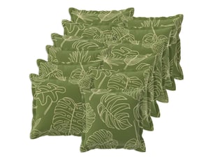 Lot de 12 housses de coussin houten modèle feuille 45 x 45 cm cf49013