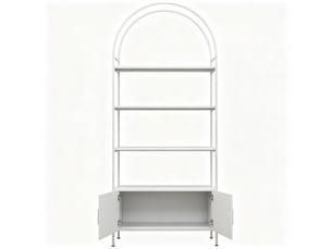 Bibliotheque coloris  blanc    - 80 cm x 187 cm