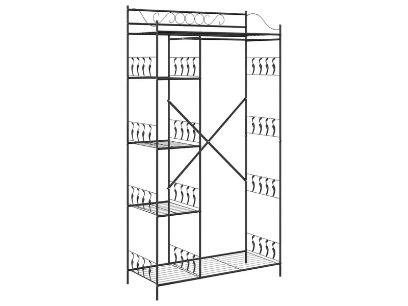  Armoire ouverte noir 101x43x188 cm acier  - Conforama A