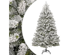 Sapin de noël artificiel, arbre de noël à charnières avec neige floquée 270 cm