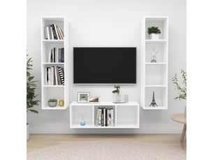 Meuble tv coloris blanc 37 cm <strong></strong>  <strong></strong>
