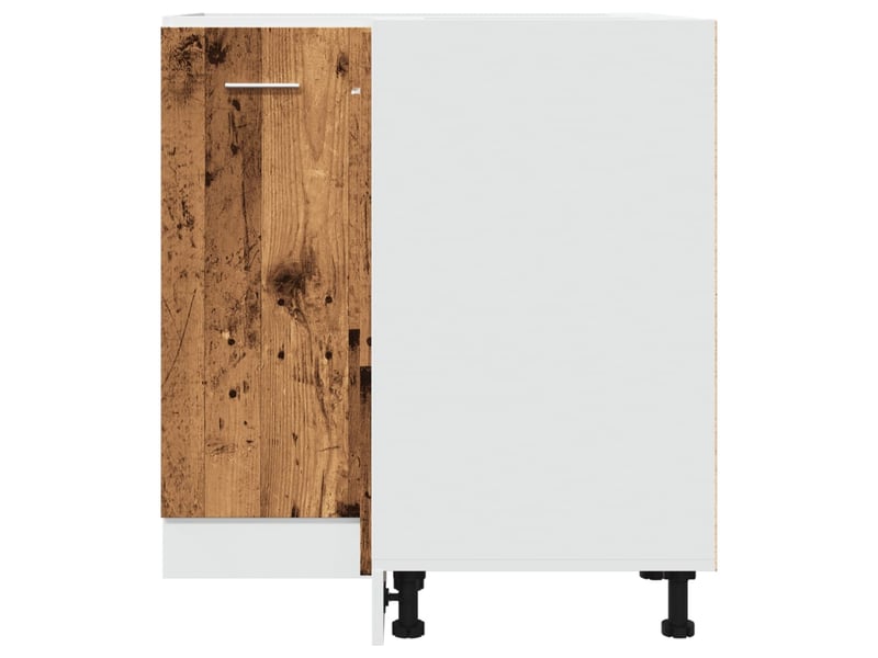  Meuble de cuisine lyon bois ancien 75,5x75,5x81,5cm bois d'ingénierie  - Conforama D