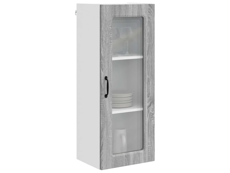 Meuble mural de cuisine | armoire de cuisine gris sonoma 40x31x100cm shl3465 - Conforama C