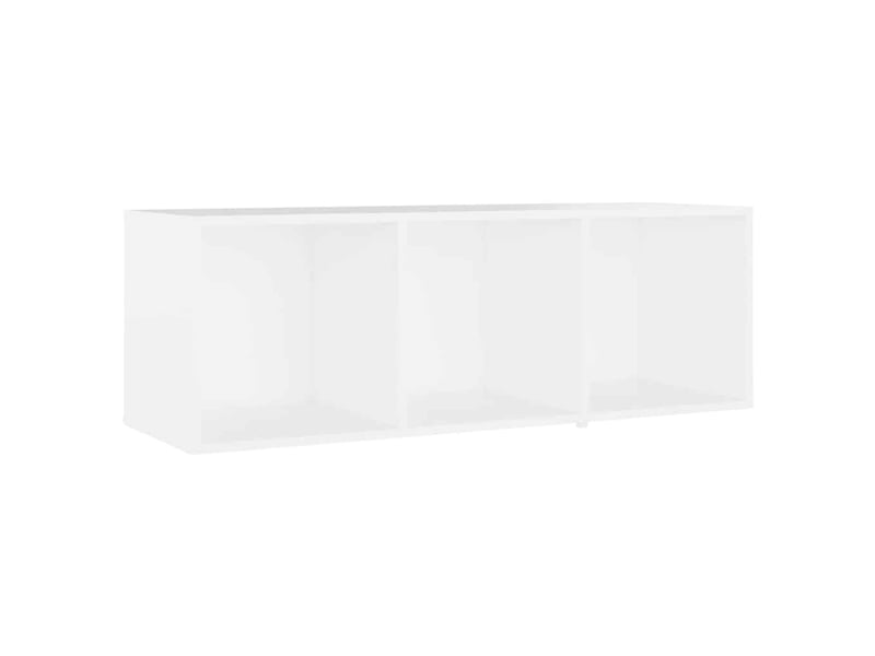  Lot de 4 meuble tv bas salon blanc 107x35x37 cm bois d'ingénierie  - Conforama D