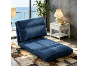 Fauteuil convertible <strong>MODENVIE</strong> <strong></strong> Polyester bleu