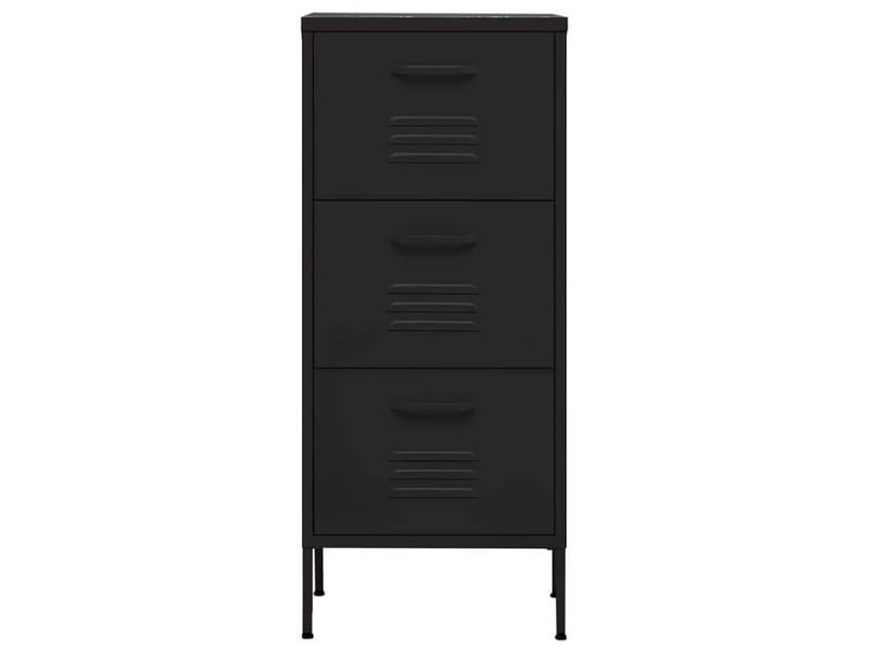 Armoire de rangement, rangement bureau noir 42,5x35x101,5 cm acier shl5605  - Conforama C