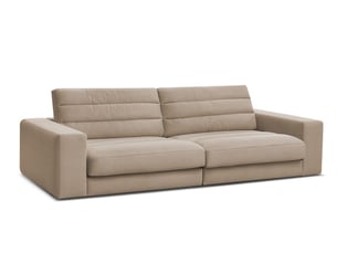 Canapé droit fixe BOBOCHIC SIERRA 3 places Velours taupe