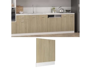Panneau de lave-vaisselle lyon chêne sonoma 59,5x3x67cm bois d'ingénierie
