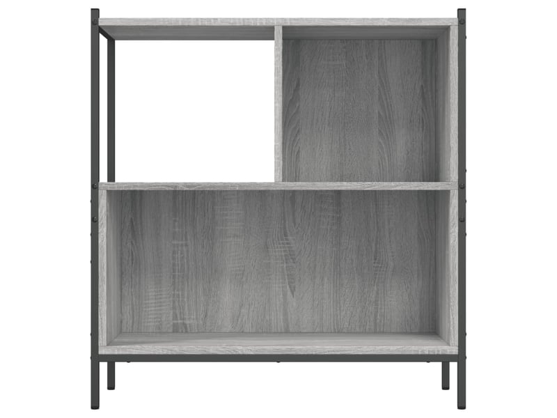  Bibliothèque, meuble de rangement salon sonoma gris 72x28x77,5 cm bois d'ingénierie  - Conforama E
