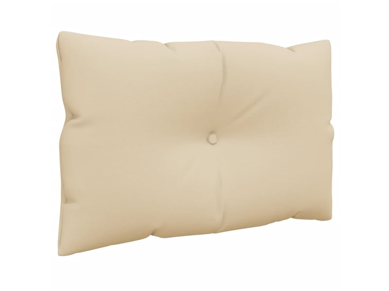 Lot de 2 coussins de palette, coussins de canapé beige tissu cf59488 - Conforama D