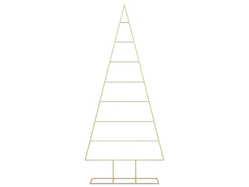  Arbre de noël, sapin de noël en métal doré 181 cm acier peint par poudre  - Conforama E