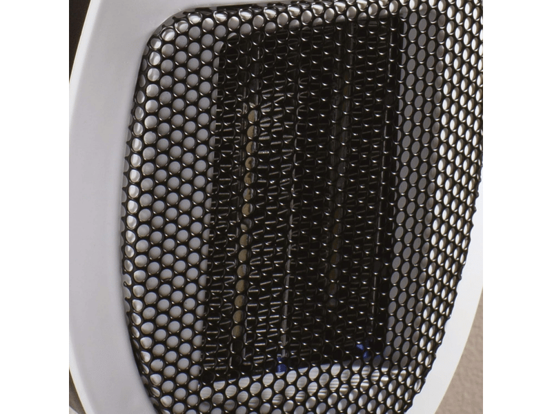 Mini-chauffage électrique blanc de 500 w, puissant et compact, avec affichage led, thermostat numérique, 2 vitesses de ventilation, minuterie réglabl, multicolore  - Conforama D