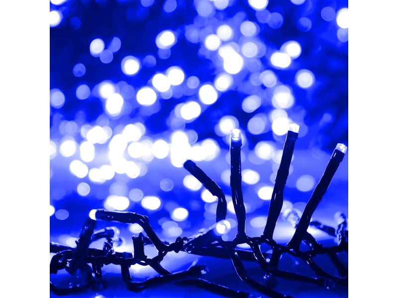  Guirlande lumineuse, éclairage de noël à led groupées 1000 led bleu pvc cf62405  - Conforama D