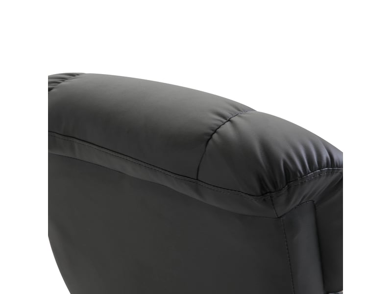  Fauteuil de relaxation inclinable 76 x 80 x 102 cm – noir – pivotant 360° avec repose-pied et massage  - Conforama D