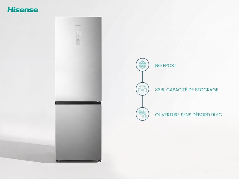 Réfrigérateur combiné (congélateur en bas) HISENSE RB440N4ACD - Conforama E