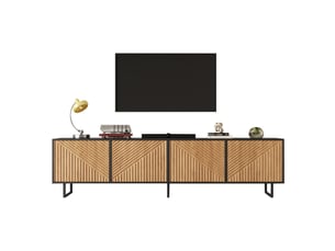 Meuble tv coloris bois clair 180 cm <strong>HOMVRA</strong>  <strong></strong>