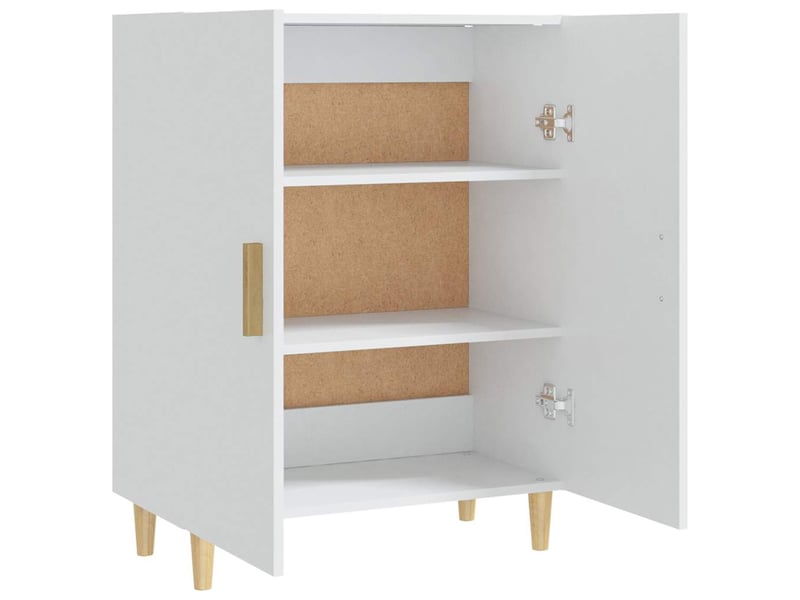  Buffet - bahut - meuble de rangement blanc 70x34x90 cm bois d'ingénierie  - Conforama E