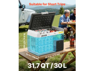 Refrigerateur cube froid Statique VEVOR  -  largeur 31.7 cm x hauteur 57.2 cm