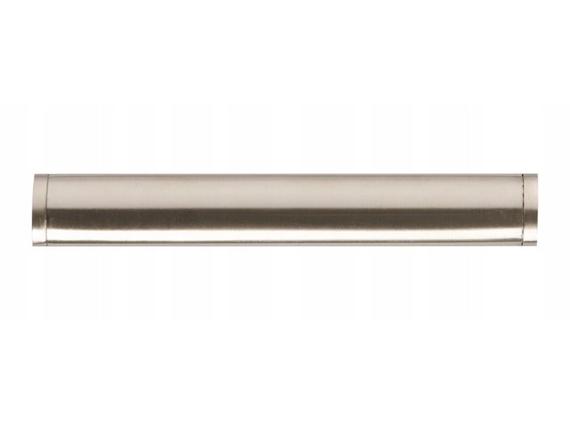  Poignée de meuble métallique en forme de barre, 416 mm, couleur acier inoxydable.  - Conforama E